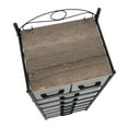 thumbnail image 7 of Household Essentials Victoria Dresser Tower Storage Organizer with 8 Drawers Black Metal Frame and Ashwood Rustic Wood Grain Top, 7 of 7