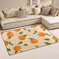 thumbnail image 2 of Orange Pattern Memory Foam Area Rug 31"x20" Non Slip, Absorbent, Fade Proof for Living Room, Bedroom, Office, 2 of 7