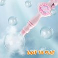 thumbnail image 4 of Colorful Smoke Bubble Machine & Elastic Magic Wand, Elastic Bubble Fog Wand, Static Gloves for Bubble Playing, Bubble Solution Included, LED Lights, Rechargeable, 4 of 7