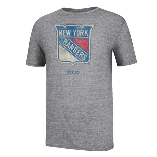 Nouveau York Rangers T-Shirt Grand Logo Tri-Mélange CCM