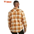 thumbnail image 3 of Bobcat Men's Flannel Shirt - Micro Polar Woven Long Sleeve Button Down Shirts for Men (Sizes: S-XL), 3 of 7