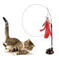 thumbnail image 4 of kusrkot Chat Plume Jouets Chat Résistant Chat Chat Jouets Interactif Chat Jouet Ventouse Rouge, 4 of 8