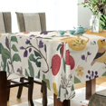 thumbnail image 5 of Yayeee Tablecloths 60" x 60" Rectangle Wrinkle Resistant Party Table Cover, Birds and Teapots, 5 of 8