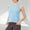 Light Blue women's sleeveless tank tops a1, variant on Women's Sleeveless Tank Tops Round Neck Solid Basic Slim Fit Workout Tops Casual Athletic Wear Activewear, White L