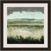 26.5 x 26.5 in. Crystal Moorland II, Framed Fine Art Print with Glass - Brown & Silver