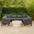 thumbnail image 2 of Meridian Furniture Nizuc Sectionnel Modulaire d'Extérieur Gris pour Patio, 2 of 8
