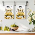 thumbnail image 3 of Gnomes Sunflowers Kitchen Towels Set of 2, Country Yellow Floral Bees Daisy Absorbent Dish Towels for Kitchen, Microfiber Hand Towel, Quick Drying Tea Towel for Cleaning Decorative Dishcloths, 3 of 7