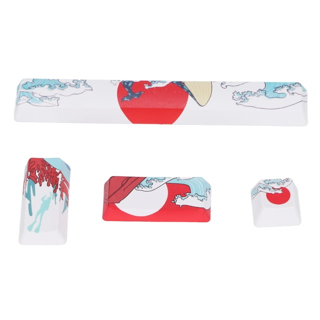 Teclas de repuesto, 4 piezas de teclas personalizadas, cómodos teclados mecánicos, teclas de anime, durabilidad probada en el tiempo