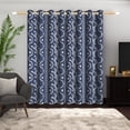 thumbnail image 6 of LFEEY Botanical Print Grommet Curtains 84 inches long, Set of 2, for Bedroom Living Room Blackout Curtains, Blue, 6 of 6