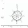 thumbnail image 2 of Breloque et Pendentif Roue de Bateau en Argent Sterling 925, 2 of 2
