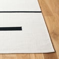 thumbnail image 4 of SAFAVIEH Montauk Oswald Geometric Striped Cotton Area Rug, Ivory/Black, 6' x 9', 4 of 11