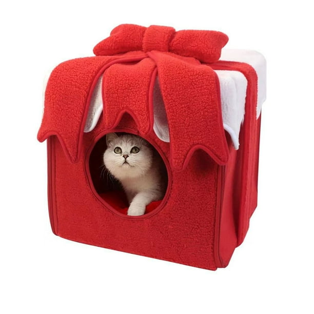 Red cat pet beds discount