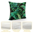 thumbnail image 4 of Creowell  Tropical Green Leaves Pillow Covers Palm Leaf Decorative Pillow Cases for Sofa Couch Home Decor 22x22in, 4 of 5