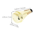 thumbnail image 2 of OUNONA Trumpet Mute Dampener Golden Plastic Instrument Accessory Noise Reduction Tool Fits Most Trumpets, 2 of 8