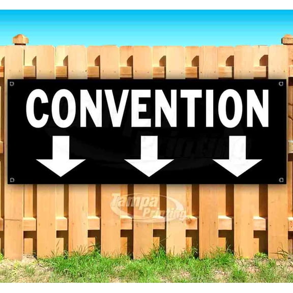 Convention 13 oz Vinyl Banner With Metal Grommets