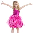 thumbnail image 4 of Duryarhall Tutu Dress for Girls Sparkly Sequin Tulle Princess Birthday Party Dress for Toddler Girls Prom Ball Gown, 4-12T, 4 of 7