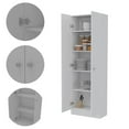 thumbnail image 4 of Pemberly Row 70" Modern Engineered Wood Storage Pantry Cabinet in White, 4 of 8