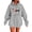 Gray, variant on Oversized Hoodies for Women Plus Size Drawstring Graphic Hoodie Loose Preppy Sweatshirt with Pocket Womens Pullover