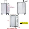 thumbnail image 4 of Yotako Clear PVC Suitcase Cover Protectors 24 Inch Luggage Cover for Wheeled Suitcase (24''(21.70''H x 16.90''L x 11.80''W)), 4 of 9