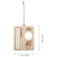 thumbnail image 2 of Moluckfu 6Pcs Creative Design Hanging Ornament Assorted Color Wood Money Holder for Christmas Holiday Atmosphere, 2 of 8