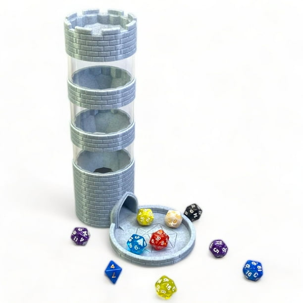 Dice Tower Lixusia Castle para juegos de mesa RPG con juego de dados