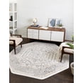 thumbnail image 3 of Rugs.com Aurelia Collection Rug – 7 Ft Octagon Ivory Medium-Pile Rug Perfect For Living Rooms, Kitchens, Entryways, 3 of 3