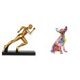 thumbnail image 1 of Estatua del corredor,Estatua de corredor,escultura de arte abstracto,figura,Figura de personaje coleccionable para centro de mesa,Figura decorativa,Estatua de perro coleccionable,decoración, 1 of 8
