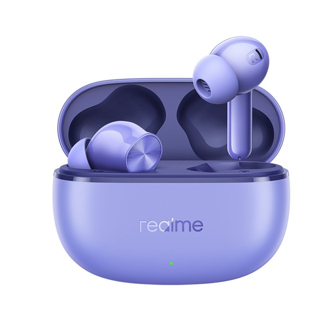 Realme Buds T200 Lite Audífonos Inalámbricos 12.4mm Micrófono Dual Ipx4 Color Morado