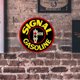thumbnail image 2 of Placa Metal Vintage Señal Gasolina Pintura Hierro Arte Pared Del 30x30cm, 2 of 9