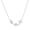 Silver, variant on Athra Women's Triple Sideways Cross Necklace With Extension, Silver,OS - US