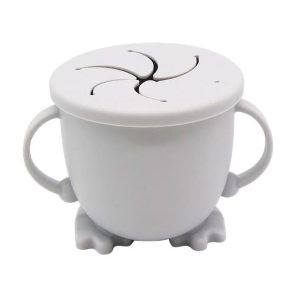 Tazón de refrigerio para comedero,Tazón de silicona para refrigerios para bebés con asas,Tazón de alimentación de aprendizaje para bebés de 150 ml,Tazas de refrigerios de silicona de