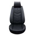 thumbnail image 3 of 1 Pcs Universal Car Front Seat Mat Covers PU Leather Breathable Cushion Pad Set Exquisite Workmanship Comfortable Antibacterial, 3 of 6