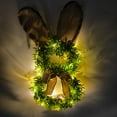 thumbnail image 7 of TERGAYEE Easter Bunny Wreath,Artificial Easter Wreath Bunny Wreath Door Wreath for Home and Wall Decorations with Green Leaves for Spring Decorations, 7 of 7