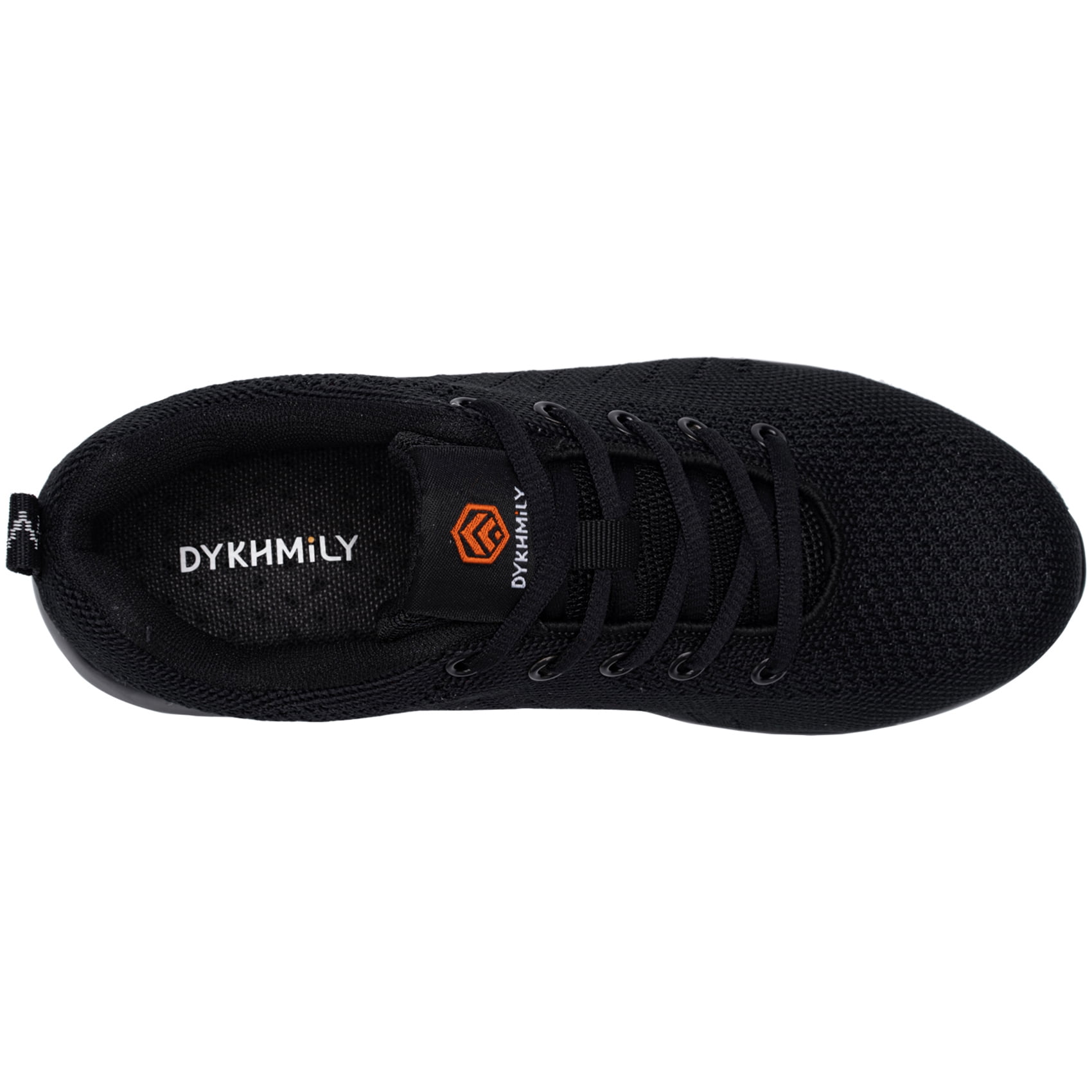 DYKHMILY Steel Toe Shoes for Women Cushion Lightweight Work Shoes Slip Resistant Breathable Safety Running Shoes D813 