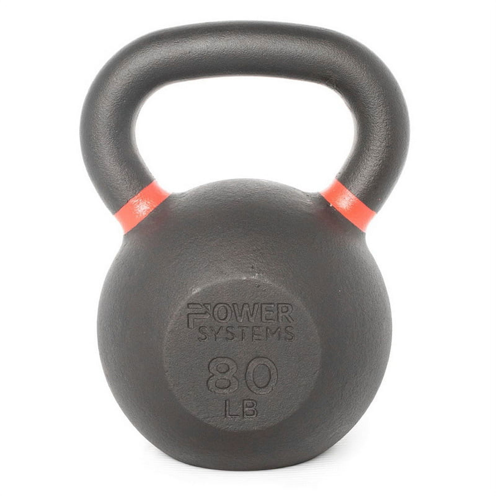 Power Systems Cast Iron Kettlebell (10 lb), Strength Training Kettlebells for Home Gym Workouts