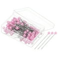 thumbnail image 1 of Uxcell Alfileres de Coser, Alfiler Recto de 1.5 Pulgadas con Cabeza de Perla Plástica, Rosa Claro, Paquete de 200, 1 of 6