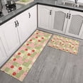 thumbnail image 2 of Pioneer Flower Floral Print Pattern Kitchen Rugs Sets Of 2, Anti Fatigue Non Slip Washable Floor Mats for Kitchen Sink Laundry, 17X30 Inch + 17X47 Inch, 2 of 6