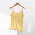thumbnail image 2 of Ruimatai Women's V-Neck Camisole Cotton Linen Sleeveless Pajama Top Soft Comfortable Casual Home Wear Outerwear Base Underwear Fashion Solid Color, 2 of 6