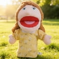 thumbnail image 5 of Mom Moving Mouth Hand Puppet, Soft Plush Interactive Hand Puppet for & Adults, Fun Ventriloquist Doll for Game, Performance, Storytelling & Family Activity, Cute Educational Memorial Gifts, Colorful, 5 of 7