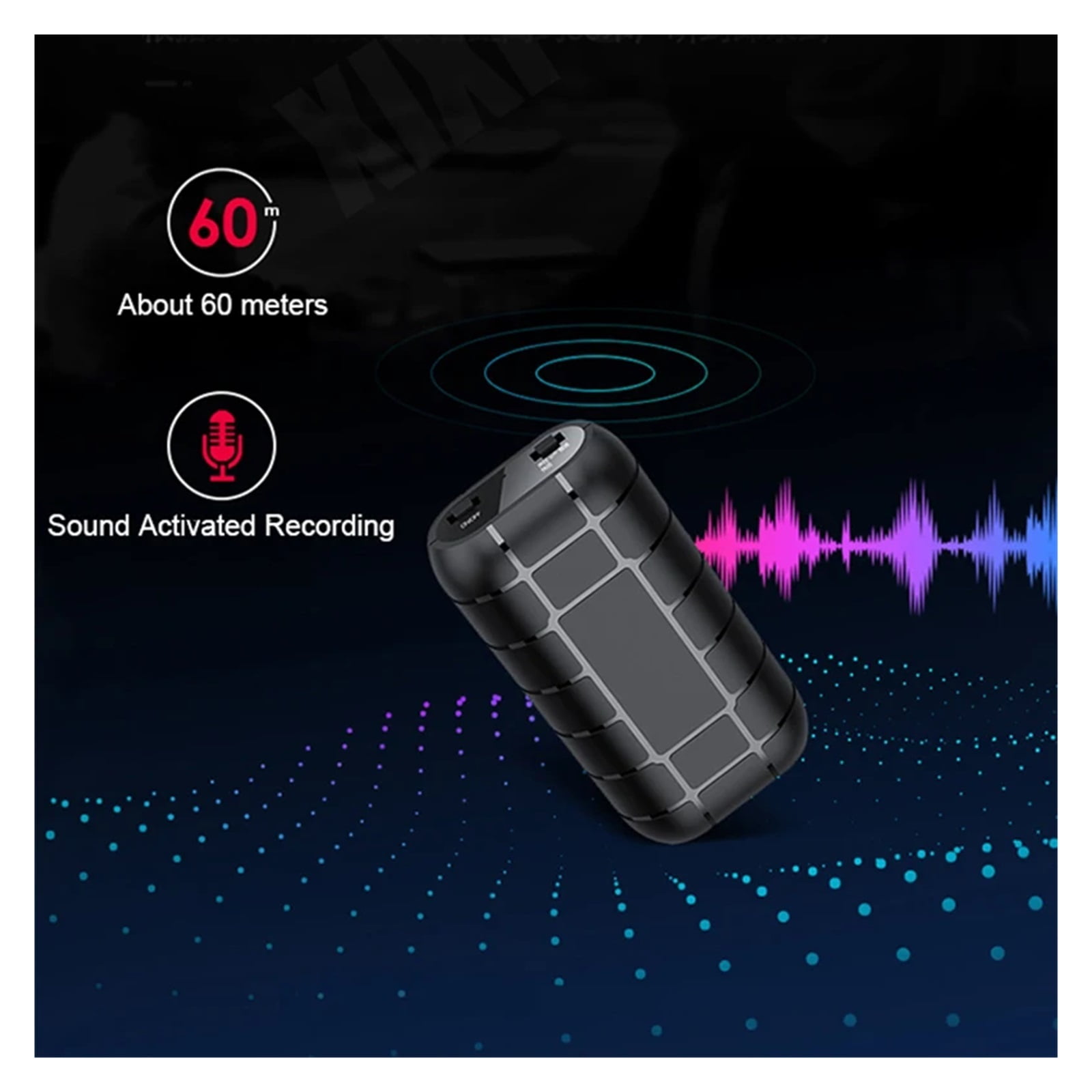 Mini Voice Activated Recorder 500hours Digital Recording Device Professional Sound Dictaphone ,Powerful Feature