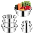 thumbnail image 2 of Stainless Steel Bowl under $5! Xqxayjr Stainless Steel Mixing Bowl Set, Multi-Purpose Kitchen Basins for Cooking, Heavy Duty Metal Bowls for Food Prep, Set of 3 Stainless Steel Mixing Bowls, 2 of 9
