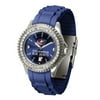 7" Blue NHL Columbus Blue Jackets Sparkle Series Sports Watch for Ladies