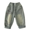 thumbnail image 2 of Bnwani Boys Jegging Jean Jeans Pocket Fashionable Pants Blue 120, 2 of 8