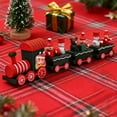 thumbnail image 6 of Mini Wooden Christmas Train with Snowman, Mini Train Ornaments Kids Present Toys for Christmas Party, Mini 4- Section Trains Toy for Kids Xmas Party Decoration Home Dcor, 6 of 9