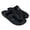 black, variant on Unisex Adjustable Thong Sandals, Lightweight Slip On Casual Beach Flip Flops