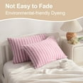 thumbnail image 5 of Ntbay 2 Pack Natural Jersey Cotton Toddler Pillowcases, Soft and Breathable Travel Pillow Cases with Envelope Closure, 13" x 18", Pink Stripe, 5 of 5