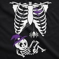 thumbnail image 4 of Maternity Witch Baby Bump Skeleton Cute Pregnancy T Shirt Halloween Night, 4 of 9