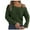 Olive Green, variant on IROINNID Pullover Sweater for Women Casual Long Sleeve One Shoulder Knitted Sweater Solid Winter Warm Tops,Olive Green