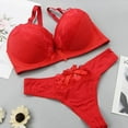 thumbnail image 4 of Bigersell No Show Underwear for Women Clearance Women's Boy Short Panties Boyshort Thongs Panty Style P-17 Cotton Boyshort Panties Thong Bikini Briefs Mid Waist Women Cheeky Panties Red One Size, 4 of 7