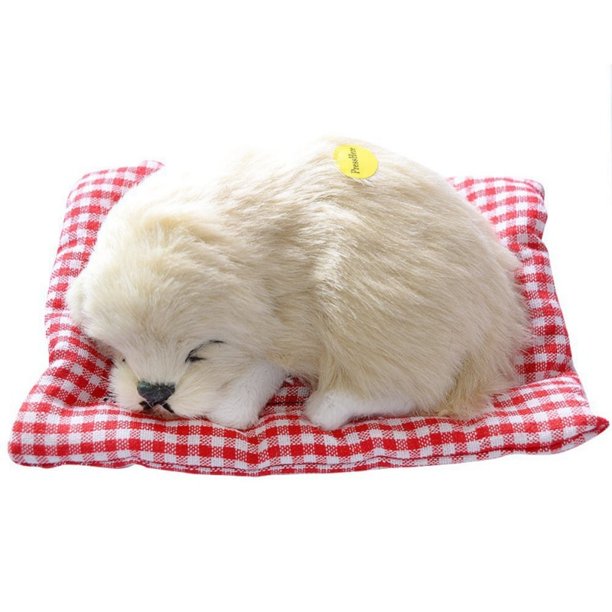 Pretty Comy Lovely Puppy Simulation Car Accessories Plush Sleeping Dog